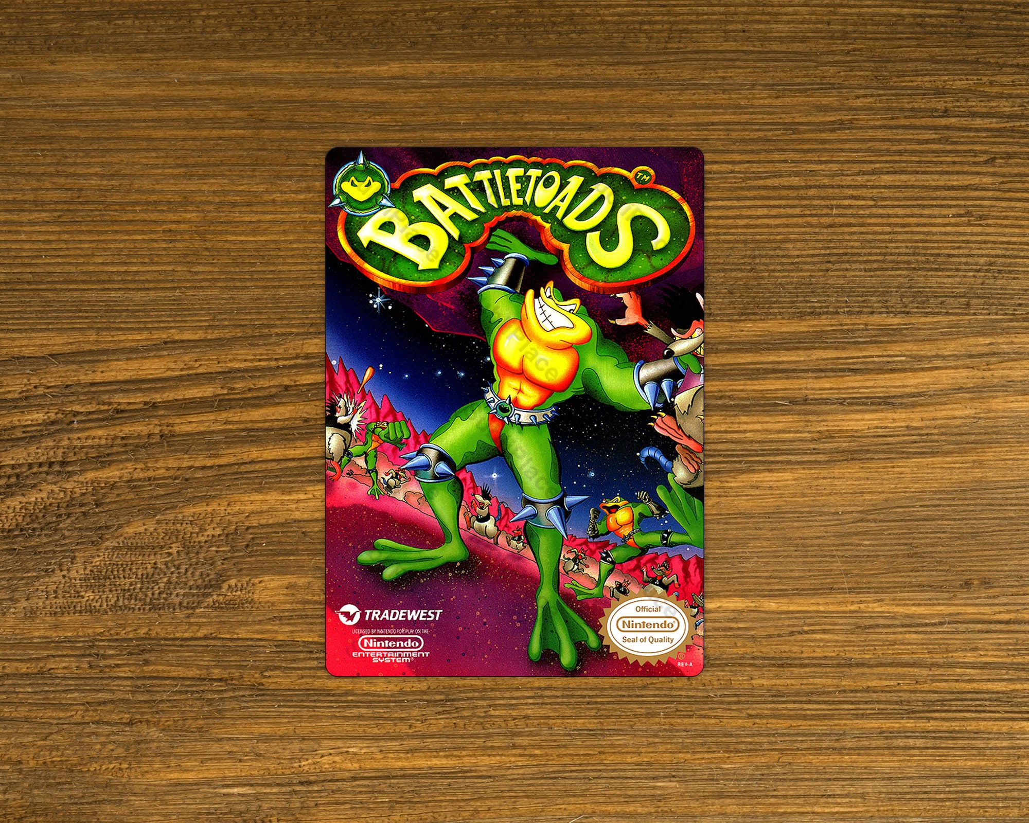 Battletoads NES Box Cover Video Game Fridge Magnet 2.5