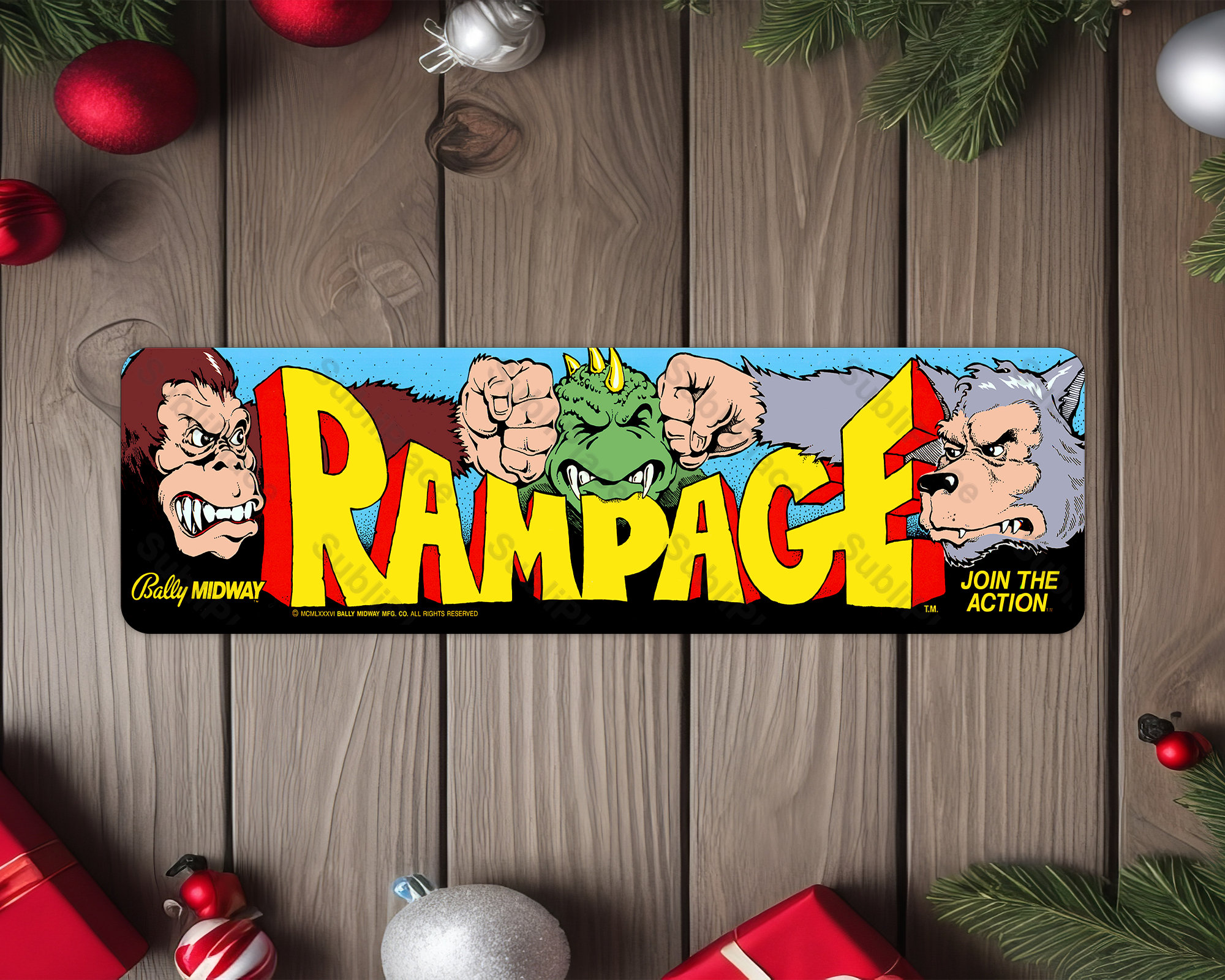 Rampage Arcade Game Marquee 4