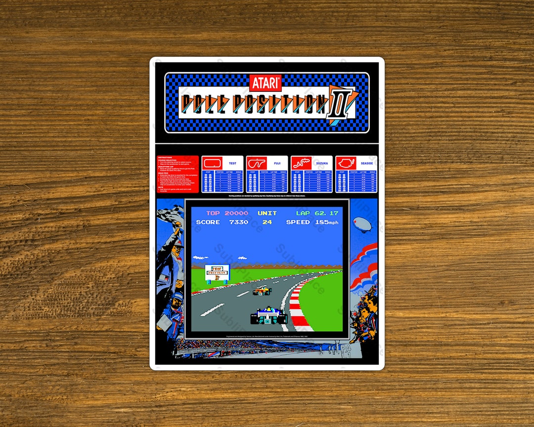 Pole Position Ii Pole Position 2 Arcade Game Fridge Magnet 3