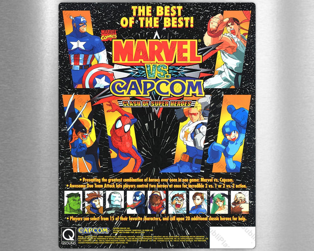 Marvel Vs Capcom Arcade Game Flyer Promo Art 8x10 - Etsy