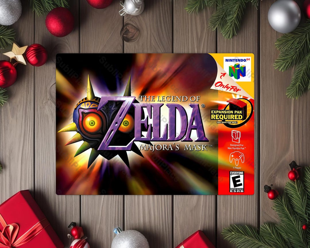 N64 the Legend of Zelda - Majora's Mask - Box Cover Video Game Image on ...