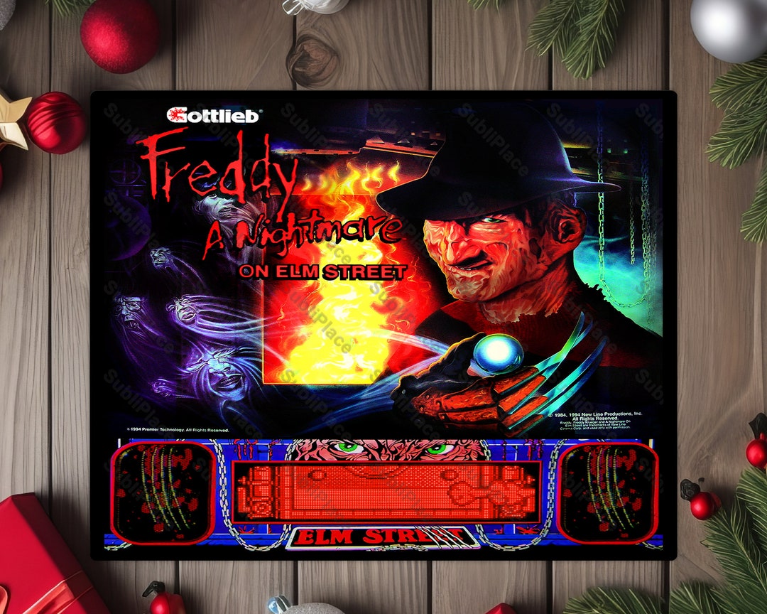 Freddy A Nightmare on Elm Street - Pinball Arcade Game Backglass Image