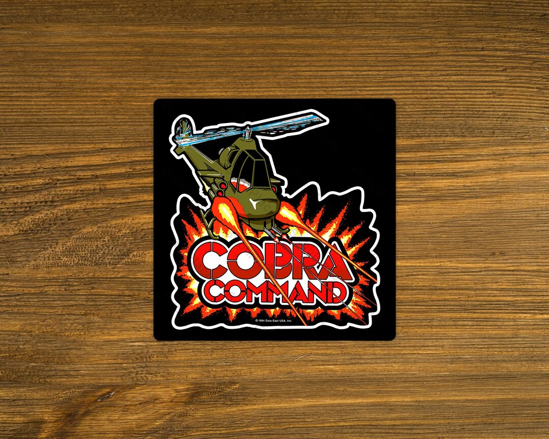 Cobra Command Arcade Game Cabinet Sideart Image on a Fridge Magnet 3