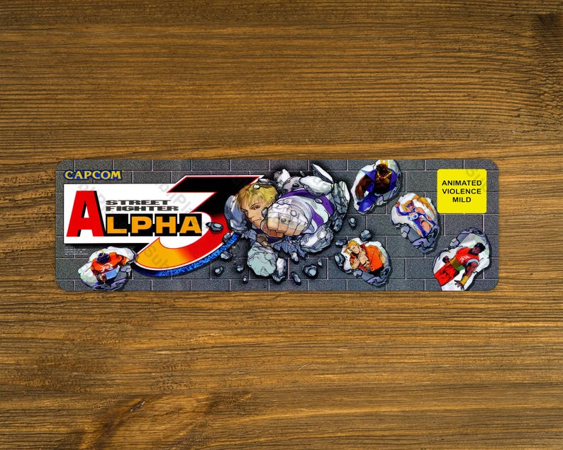 Street Fighter Alpha 3 Arcade Game Marquee 4