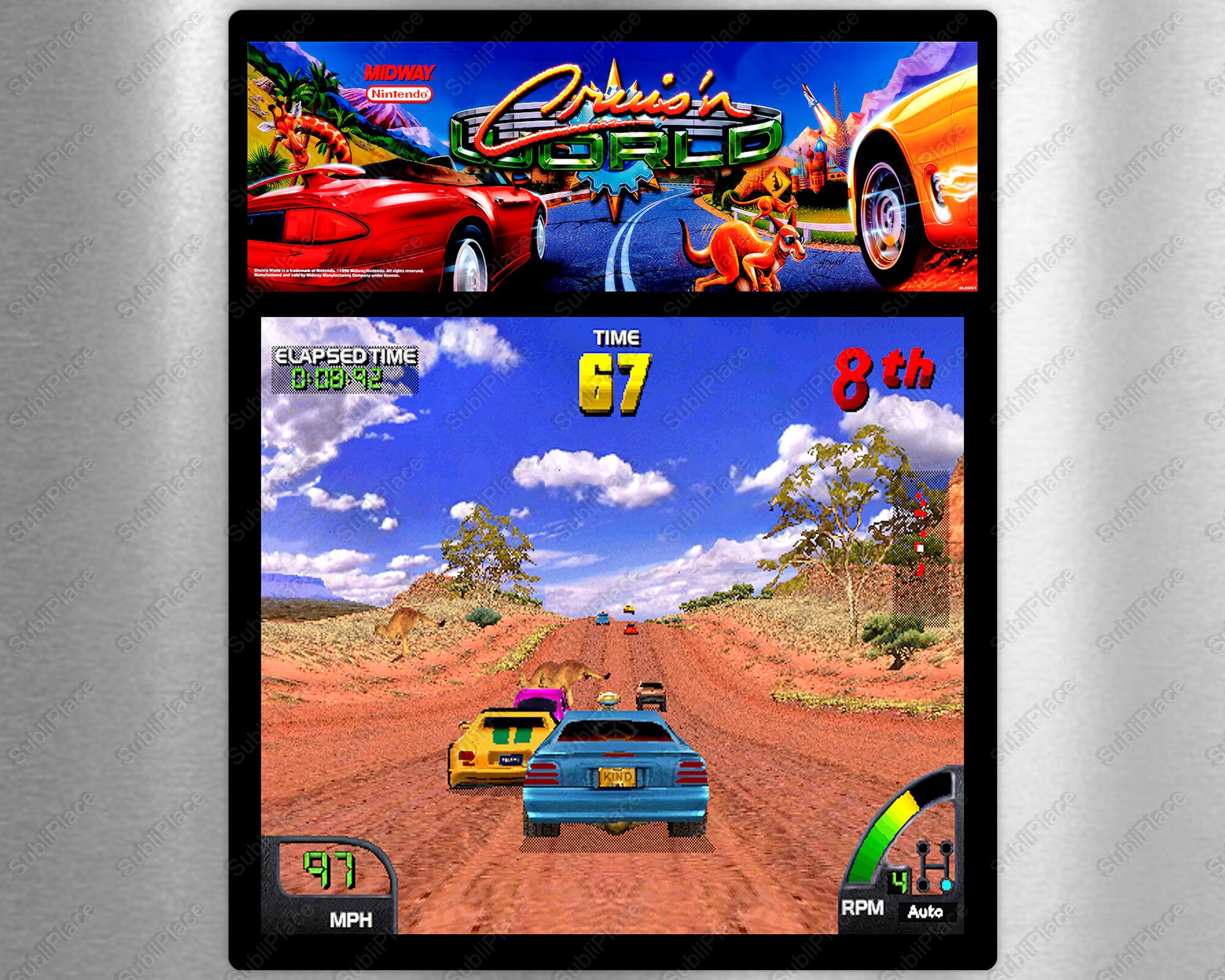 Cruis'n World Arcade Game Upright