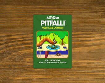 PITFALL 2本セット [ATARI2600] Pitfall 2: Lost Caverns (box for the Atari 2600 Game) - Etsy