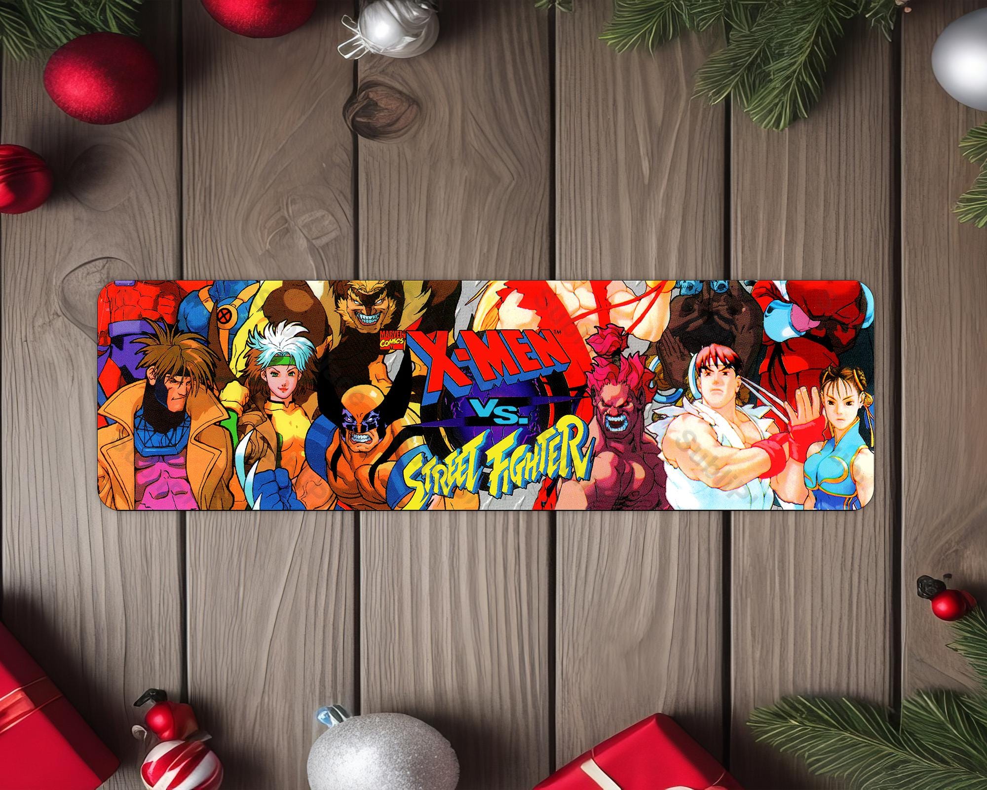 X-men Vs Street Fighter Arcade Game Marquee 4