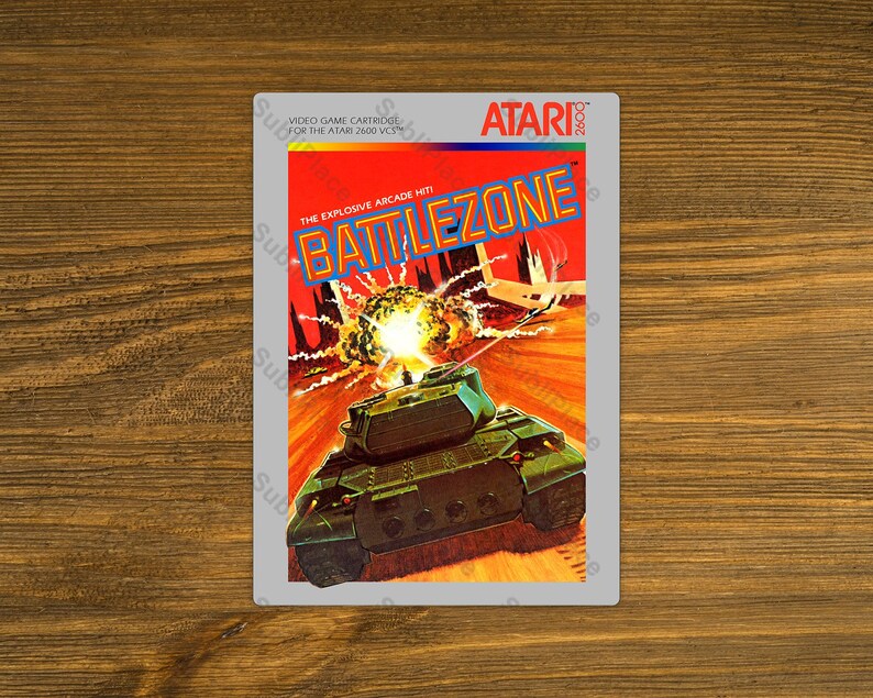 Atari 2600 Battlezone Box Cover Video Game Image on a 5