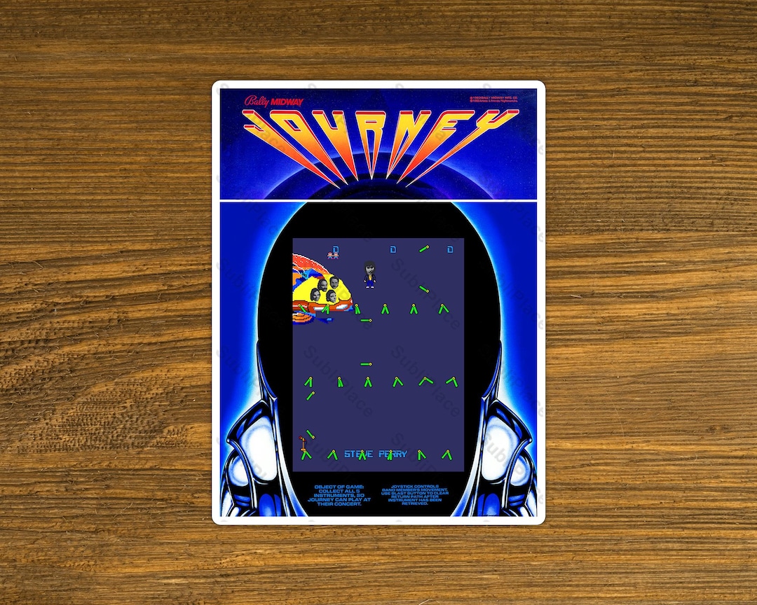 Journey Arcade Game Fridge Magnet 3