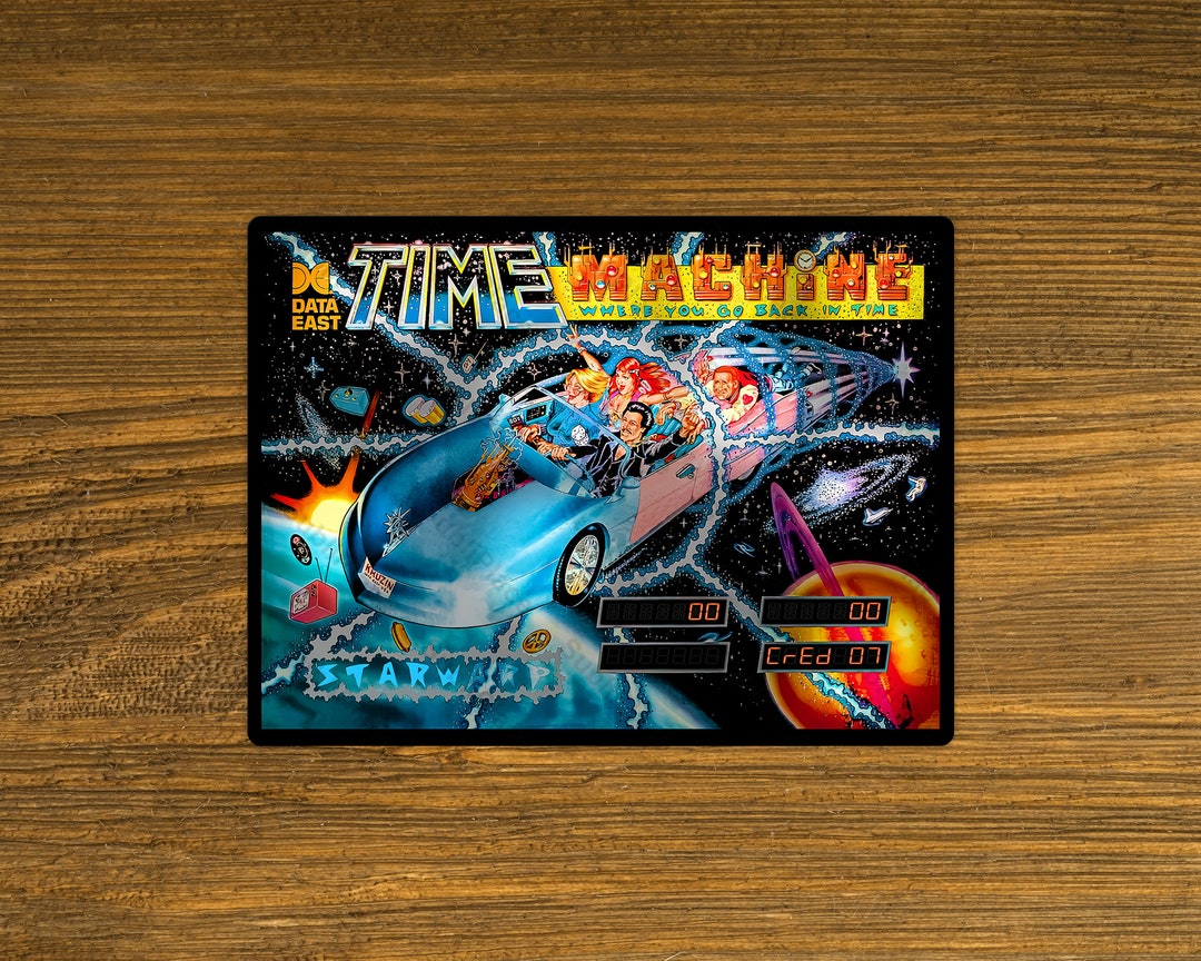 Time Machine - Pinball Backglass Image Arcade Game Fridge Magnet 3