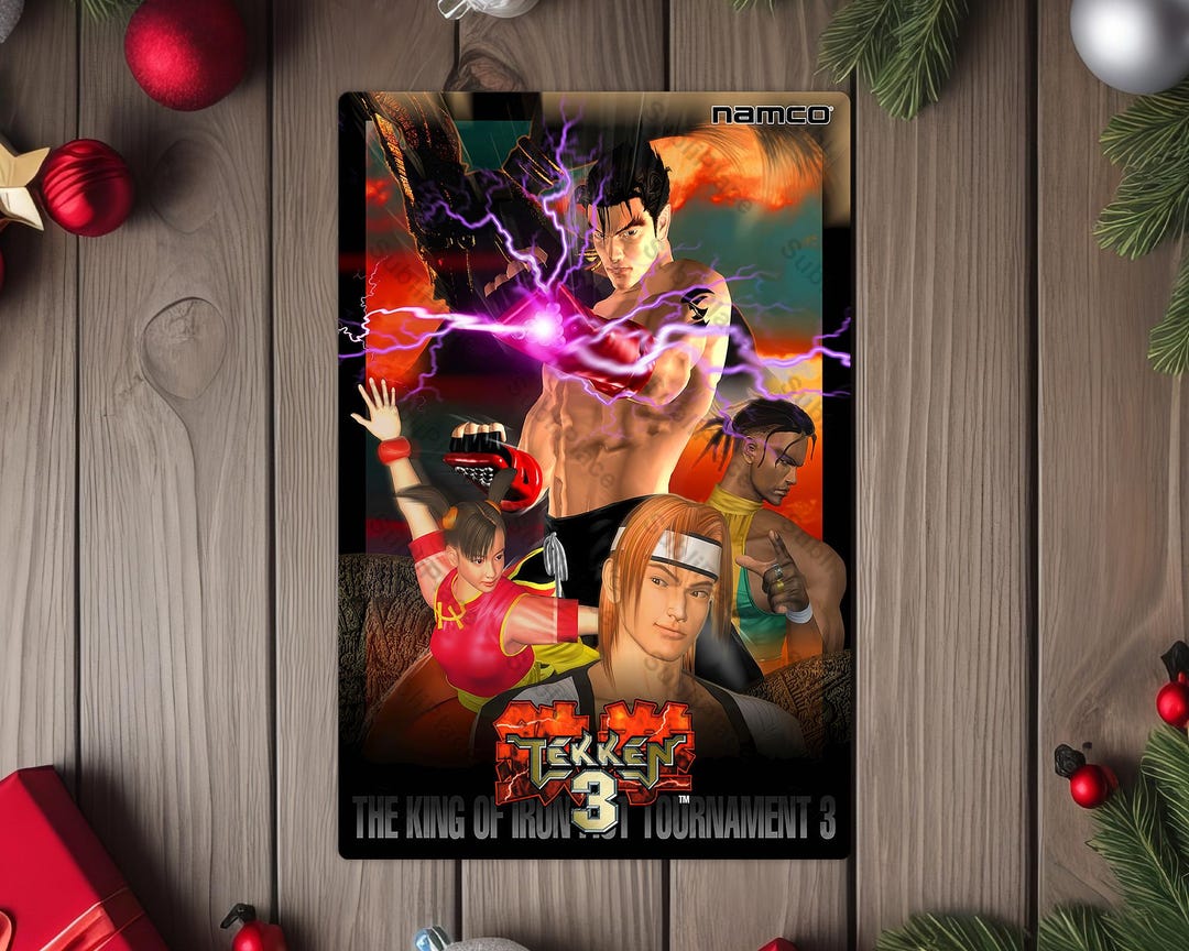 Tekken 3 Arcade Game Flyer Promo Art Image On A 8 x12 Metal Plate Tekken 3 Arcade Game Flyer Promo Art Image On A 8 x12 Metal Plate