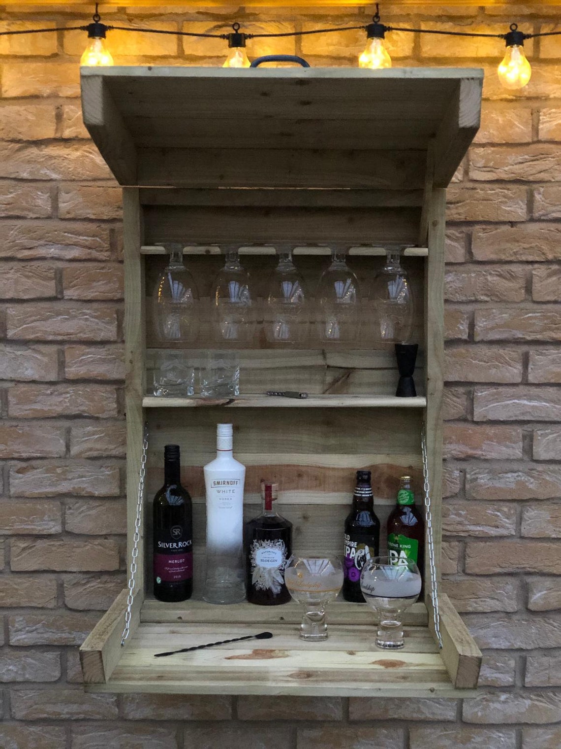Handmade Foldaway Gin Bar Etsy