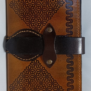 Cartera de cuero con soporte para teléfono-Cartera plegable para damas-Compartimento para teléfono de cuero-Regalos para mujeres-Tarjetero de cuero-Funda de teléfono de cuero