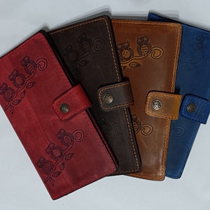 CORTE DE PRECIO-Tarjetero para mujer Regalo de boda-Tarjetero de cuero Funda para teléfono-Cartera para tarjeta de crédito comercial-Cartera de cuero para mujer