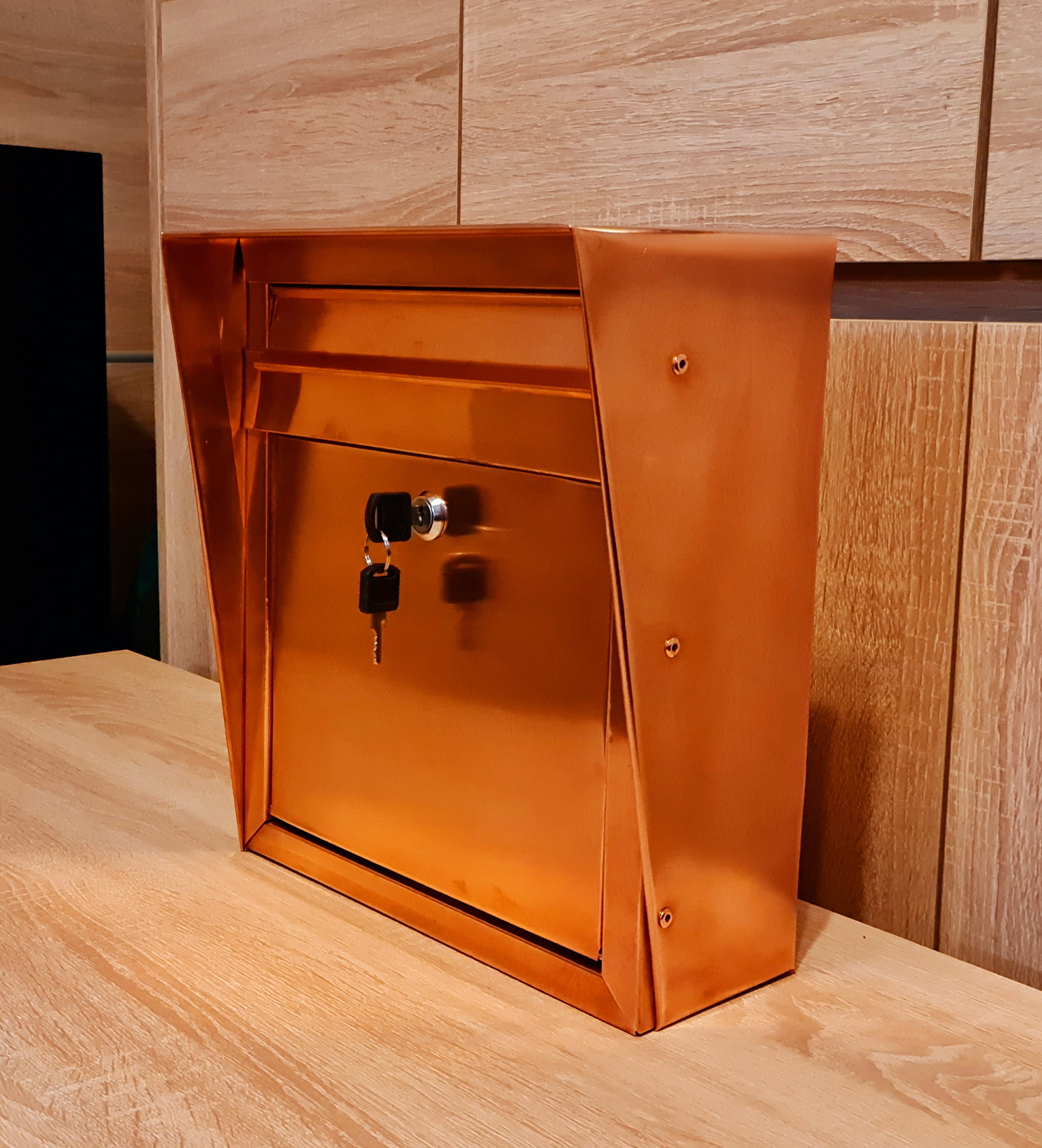 Wall Mounting Copper Mailbox Malibu Regular. Etsy