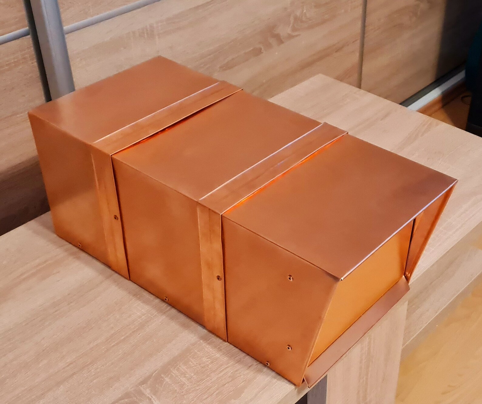 Post Mount Copper Mailbox Home Decor Real Copper Handmade Etsy