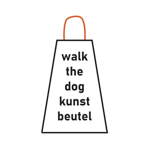 Walk the dog Kunst Beutel