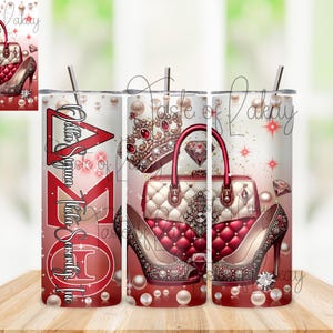 Sorority Tumbler Wrap for Sublimation png 20 ounce - Delta Sigma Theta Sorority, Inc., DST 1913