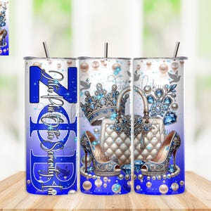 Emballage de gobelet pour sublimation sorority png 20 onces - Zeta Phi Beta Sorority, Inc., 1920, Blu Phi, Dove Love