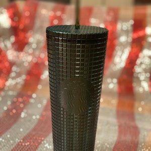 Starbucks Holiday 2021 Green Grid Tumbler 24oz | Starbucks Limited Edition 2021 | Personalization Options