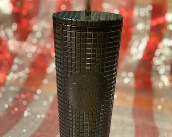 Starbucks Holiday 2021 Green Grid Tumbler 24oz | Starbucks Limited Edition 2021 | Personalisierungsoptionen
