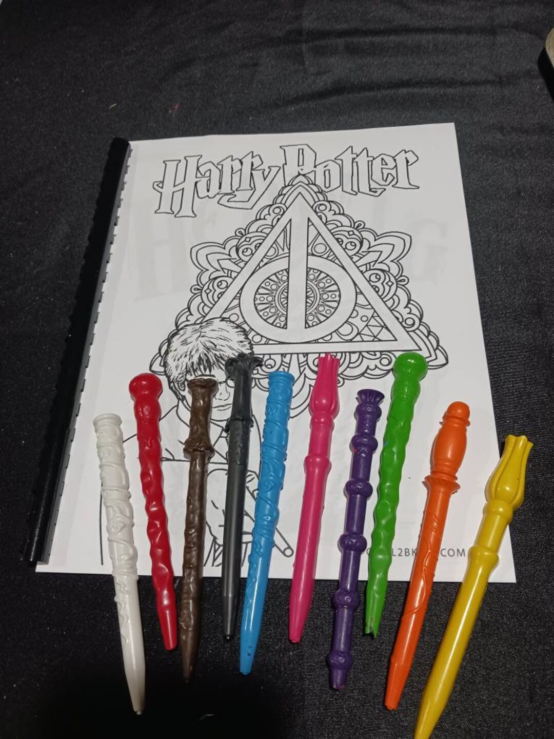 Harry Potter Wand Crayons Etsy