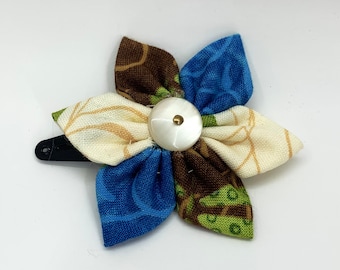 Handmade Fabric Flower Hair Clip