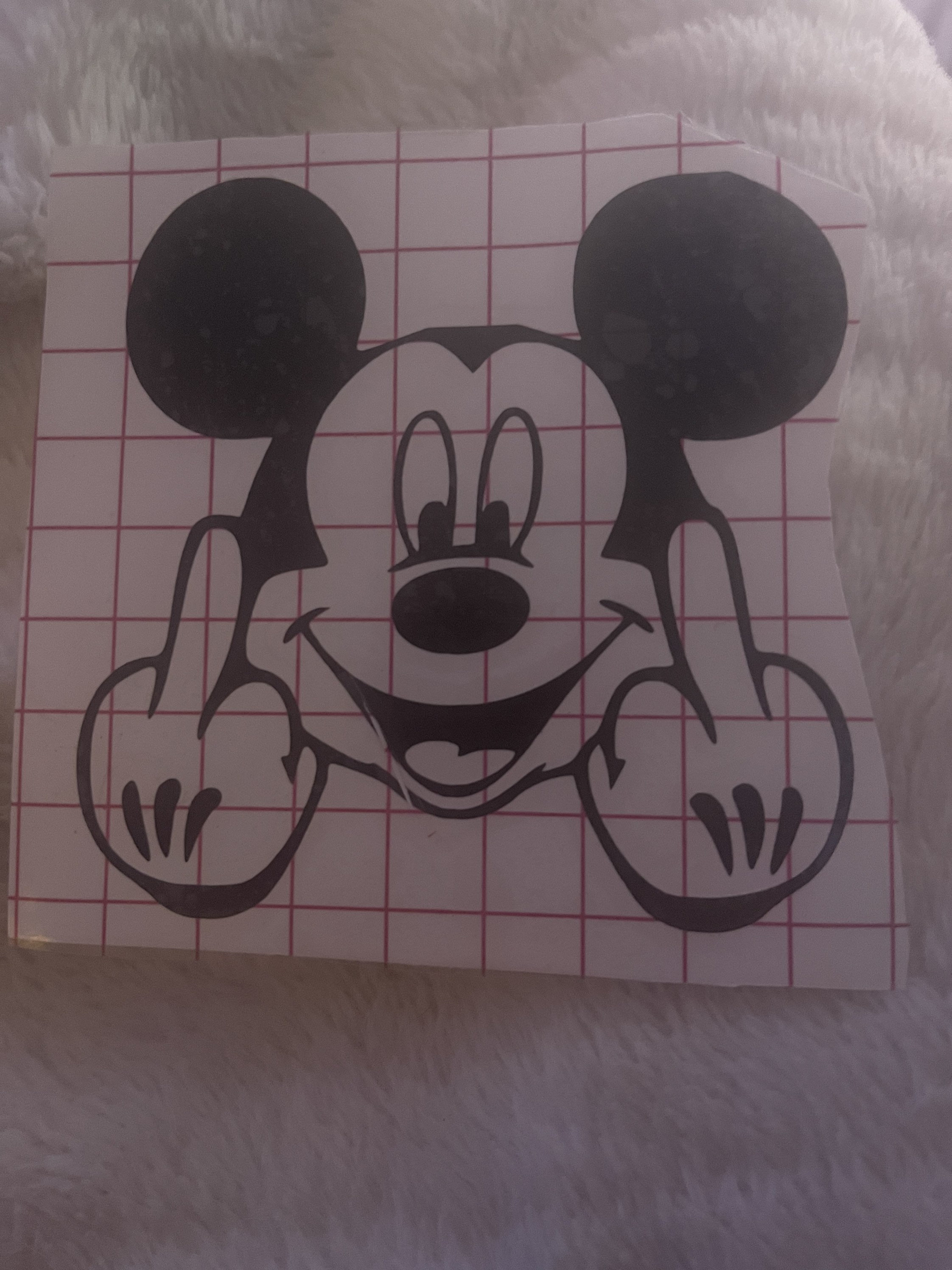 Mickey Mouse Vinyl Decal - Etsy