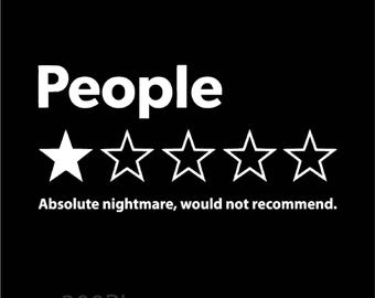 Funny Review People One Star Rating Png, Absolute Nightmare Would Not Recommend Png, Humor Png, Sarcastic Adults Png, Funny Png