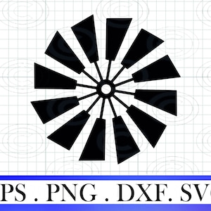 Windmill Line svg png, Farm Windmill SVG,Windmill Silhouette , Windmill Clip Art,Windmill Vector Files, Farm Vector