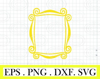 Picture Frame svg png,Mirror SVG bundle, Frame cut file, Friends svg, Instant Download, Picture Frame svg