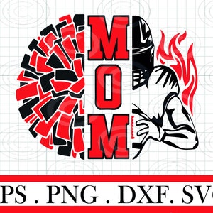 Football Mom Cheer svg, Football and Cheer png, soccer gift svg, Cheer leader Svg, Layered Svg, Football Cheer svg, Fall Silhouette Cricut