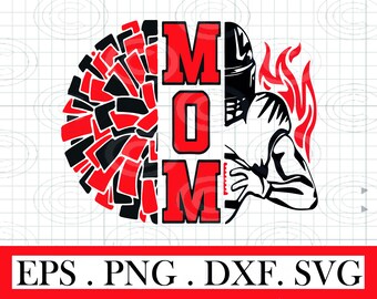 Football Mom Cheer svg, Football and Cheer png, soccer gift svg, Cheer leader Svg, Layered Svg, Football Cheer svg, Fall Silhouette Cricut