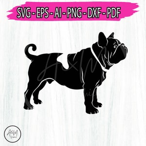 Bulldog svg cut file, American bulldog cricut, Dog lover svg, American bulldog shirt, bulldog shirt design, French Bulldog Print