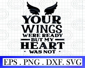 Bracciale LParkin 'Your Wings Were Ready But My Heart Was Not' – Acciaio Inox 316L – Regalo Commemorativo E Di Simpatia