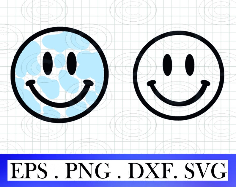 K&ouml;nnte beinhalten: Zwei Smiley-Gesichter, eines mit schwarzem Umriss und wei&szlig;er F&uuml;llung, das andere mit schwarzem Umriss und hellblauer F&uuml;llung mit wei&szlig;en Punkten.