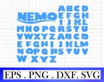 nemo svg eps png, spongebob svg font cricut, Finding Nemo svg, Silhouette clipart