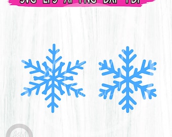 Simple Snowflake svg png, Winter SVG Snowflake File, Cricut, Silhouette, Christmas Snowflake png, Snowflake Cut file, Snowflakes svg bundle