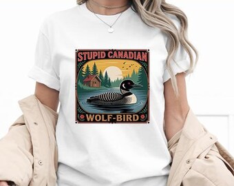 Stupid Canadian Wolf Bird Comfort Png, Heated Rivalry Inspired Png, Team Hollanov Png