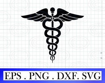 Medical Symbol svg png, Caduceus Svg | MD Svg,medical symbol clip art, Nurse Svg, Png, Eps instant digital download
