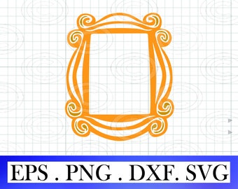 Picture Frame svg png,Mirror SVG bundle, Frame cut file, Friends svg, Instant Download, Picture Frame svg