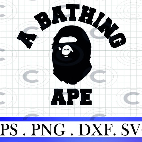 A Bathing Ape SVG PNG for Cricut BAPE A Bathing Ape Eps Dxf - Etsy