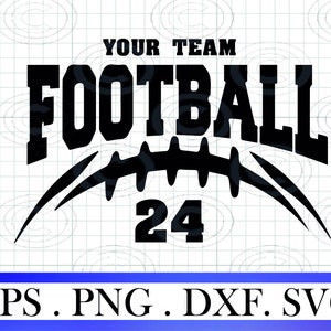 Custom Football SVG, Football Season eps, Football player eps, Football shirt png, football team png, Digital Download Football cricut Svg