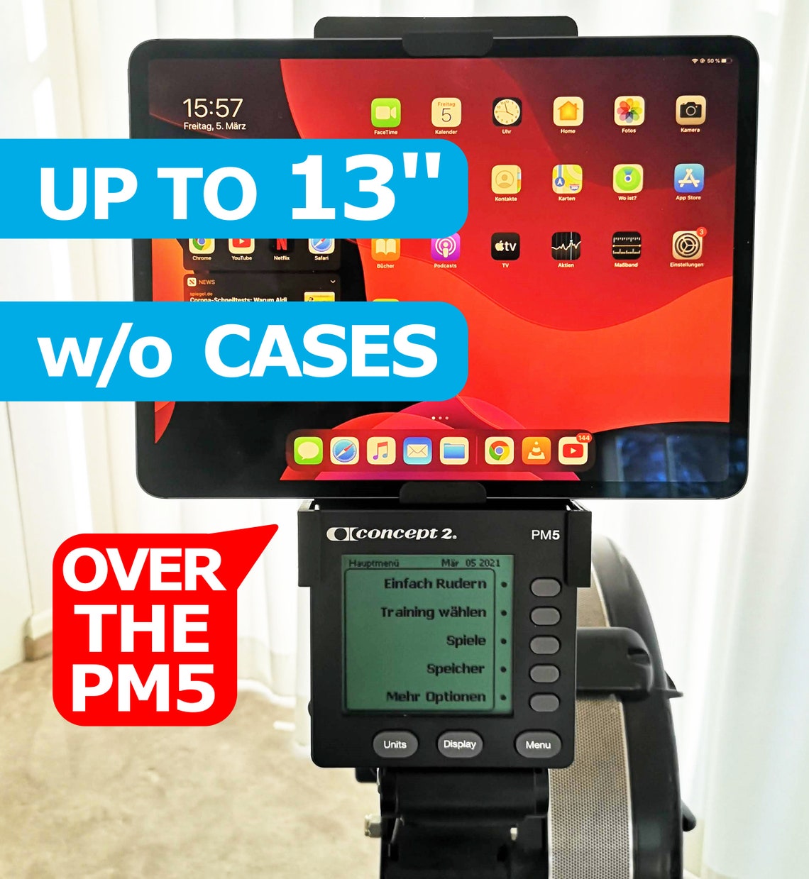 Concept2 PM5 Tablet Holder for Rower Bikeerg Skierg for Etsy