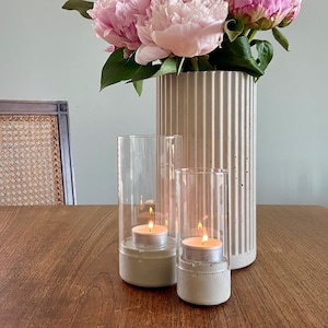 Concrete Lantern Set of 2