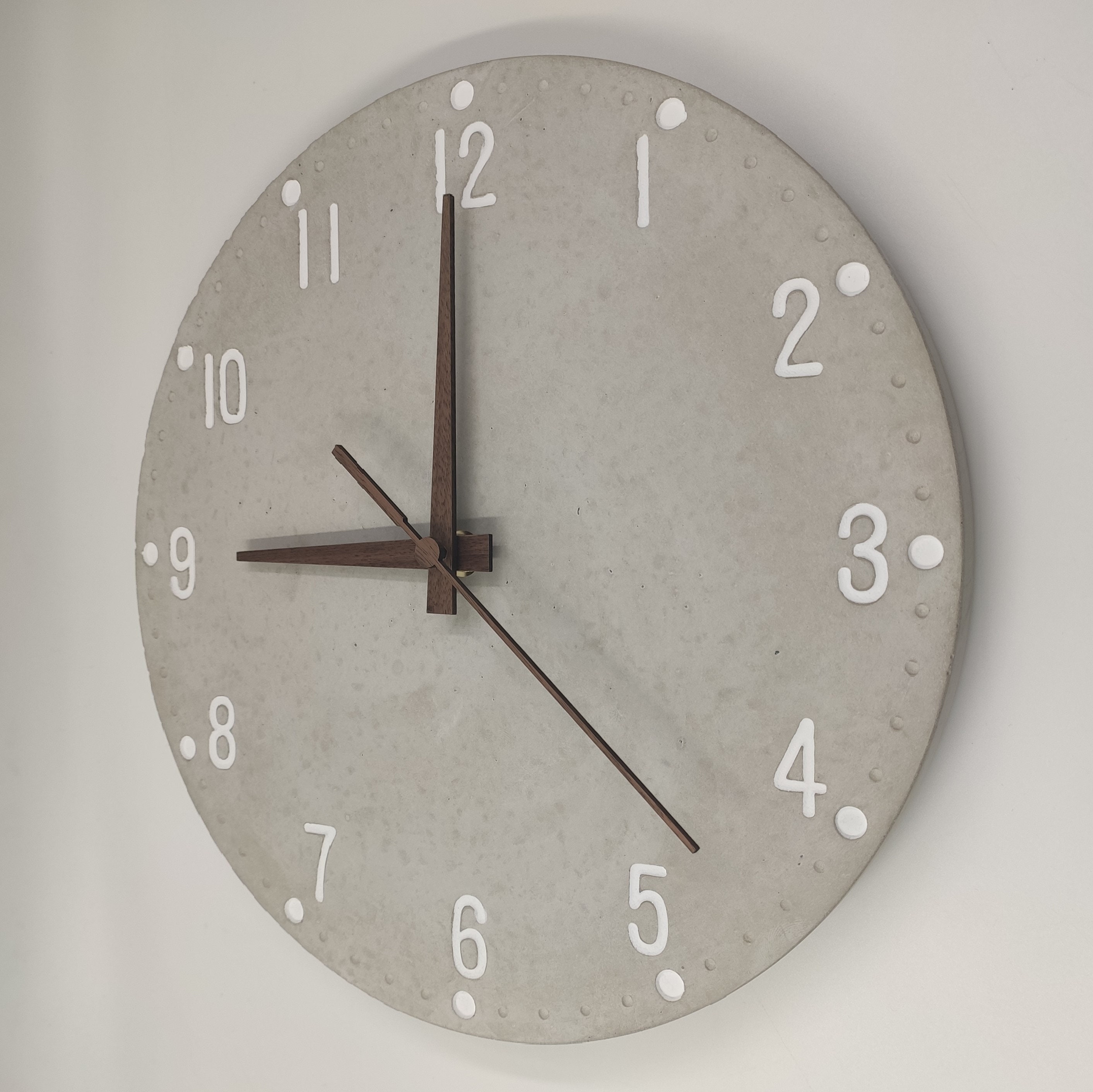 Horloge De Table En Béton Style Nordique – Diamètre 10 Cm, Réveil Silencieux, Design épuré Pour Salon, Bureau, Chambre