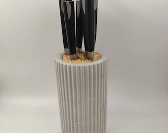 Concrete knife block "Nordic"