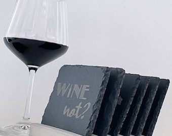 Concrete base for slate coasters