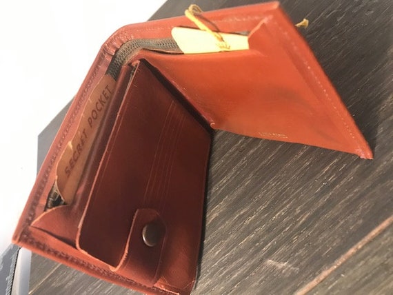 Vintage leather wallet, Monomade leather, officia… - image 2