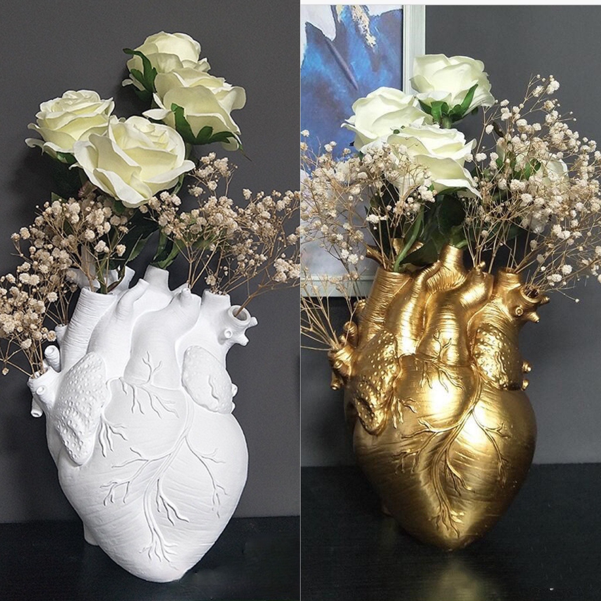 Anatomical Heart Vase Etsy